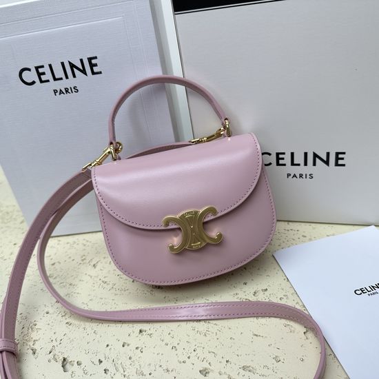Celine BESACE TRIOMPHE Mini Glazed Calfskin Handbag 10L063