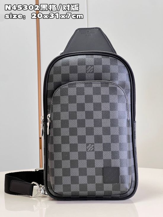 Louis Vuitton Avenue Damier Graphite Shoulder Bag N45302