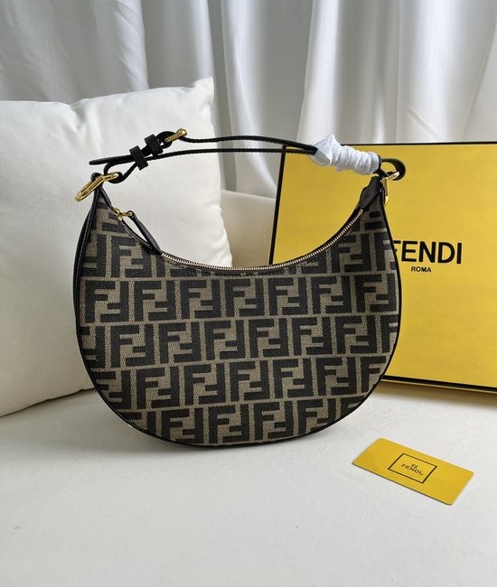 Fendi Graphy Large Crescent Shoulder Bag 205
