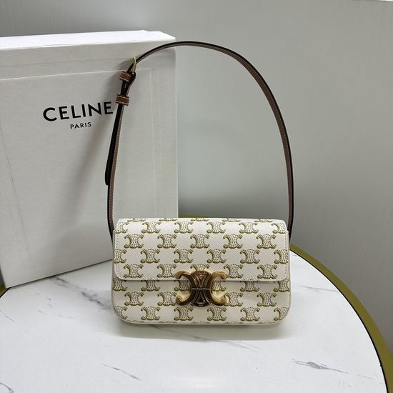 Celine Triomphe Vintage Underarm Adjustable Shoulder Bag 194142
