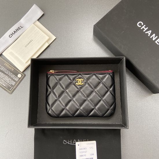 Chanel Lambskin Leather Wallet A82365
