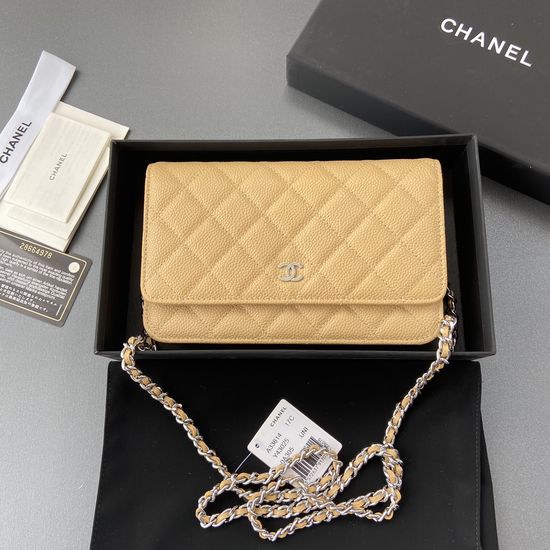 Chanel Wallet Grained Calfskin Leather Wallet A33814
