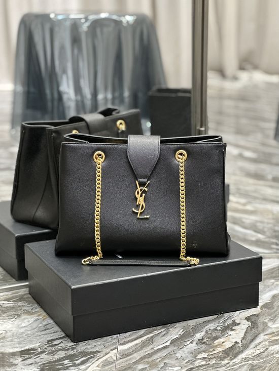 Yves Saint Laurent Fish Roe Leather Tote Bag Large Capacity 668900