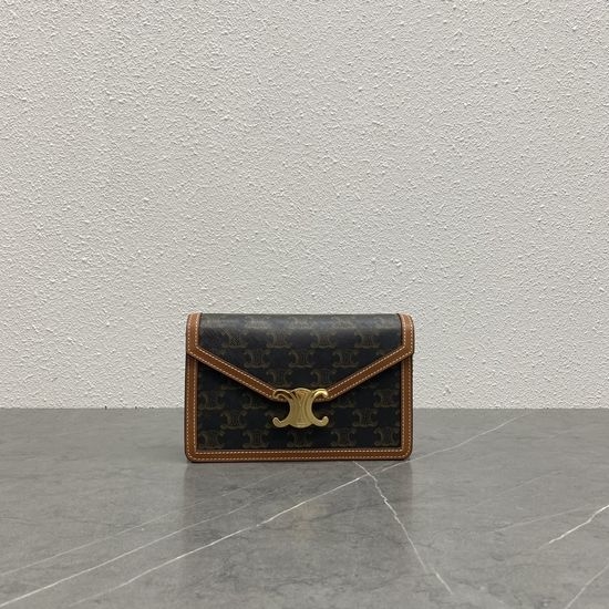 Celine Envelope Chain Leather Bag 100788 10L033