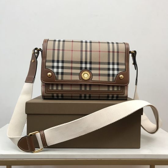 Burberry Note Check Shoulder Bag 80557482