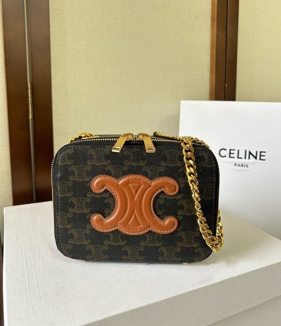 Celine Box On Chain Mini Shoulder Bag 101052