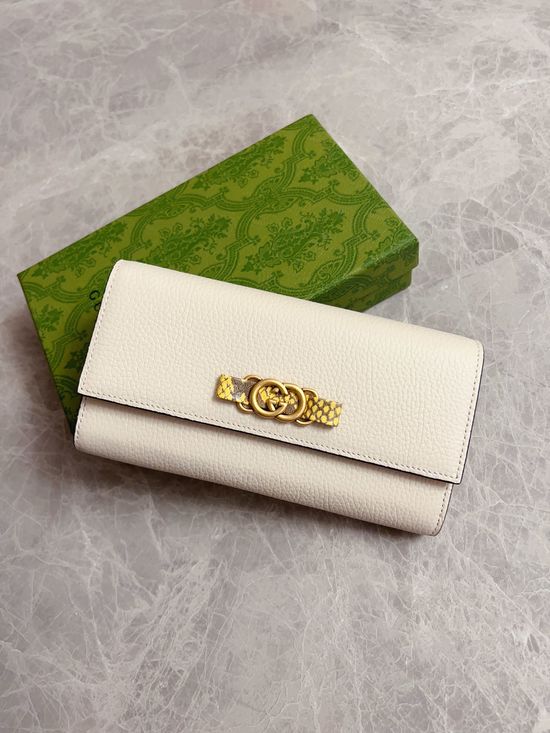 Gucci Python Bow Leather Wallet 750461