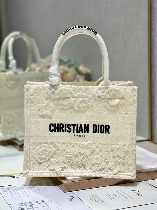 Christian Dior Mini Book Tote Embroidered Handbag 1286