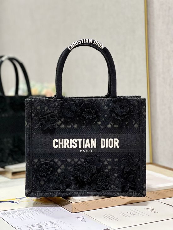 Christian Dior Mini Book Tote Embroidered Handbag 1265