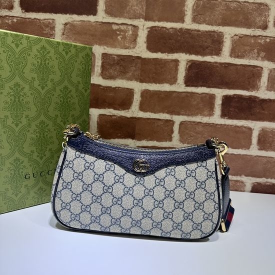 Gucci Crossbody Bag Blue Monogram 735132