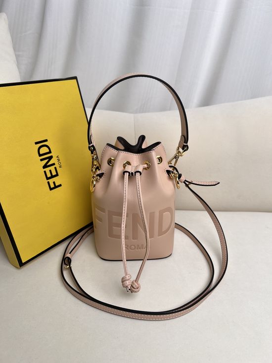 Fendi Mon Tresor Mini Leather Bucket Bag 226