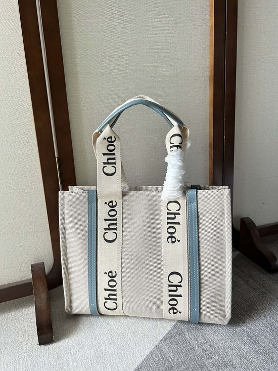 Chloe Woody Tote Bag Large Capacity 6044