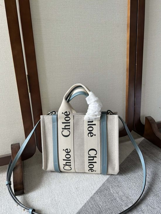 Chloe Woody Small Tote Bag with Shoulder Strap 6051