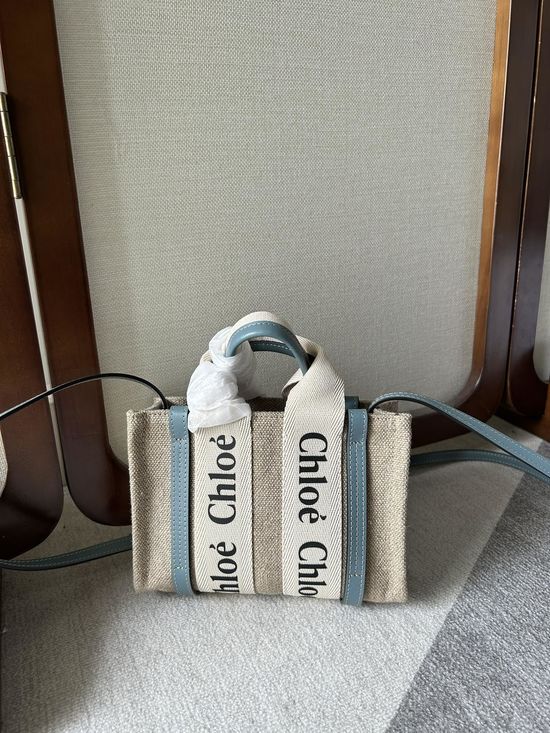 Chloe Woody Linen Tote Bag 6060
