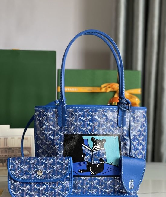 Goyard Anjou Mini Painted French Bulldog Bag 020660