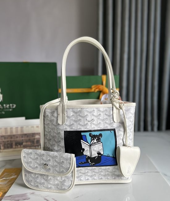 Goyard Anjou Mini French Bulldog Printed Bag 020660