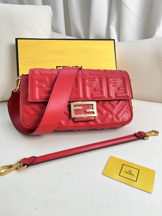 Fendi Baguette Nappa Leather Handbag 211