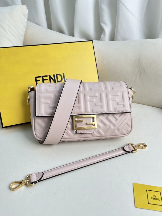 Fendi Baguette Nappa Leather Handbag 211