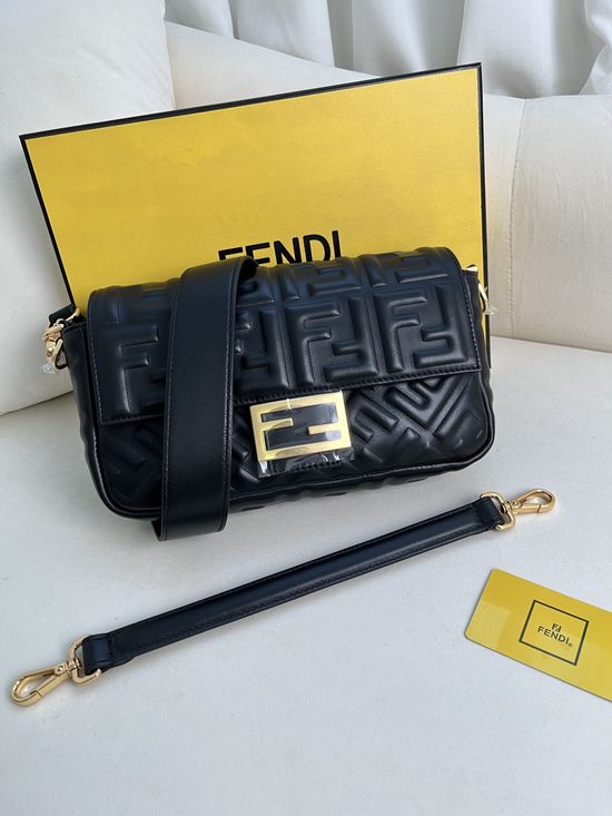 Fendi Baguette Medium Lambskin Handbag 211