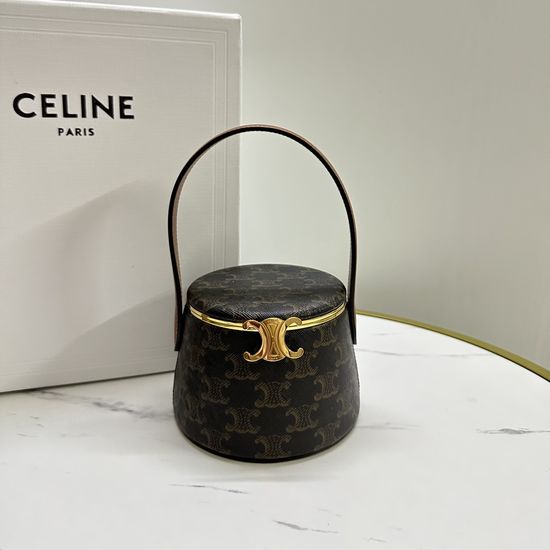 Celine Cylinder Box Bag Elegant Handbag 111353