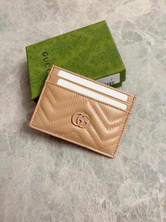 Gucci Card Holder Rose Beige 443127