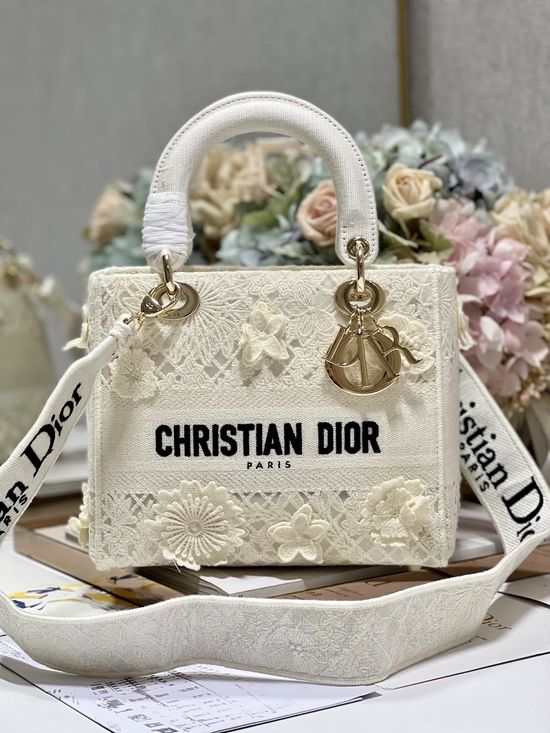 Christian Dior Lady Christian Dior Embroidered Handbag 9027