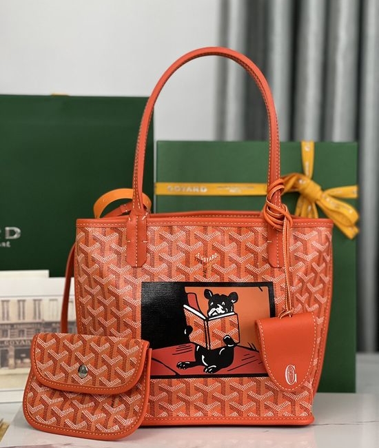 Goyard Anjou Mini Painted French Bulldog Bag 020660