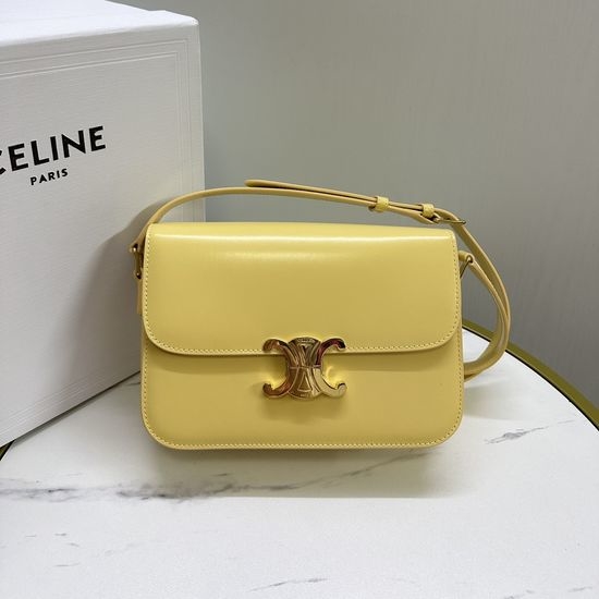 Celine Triomphe Classic Leather Shoulder Bag 187363