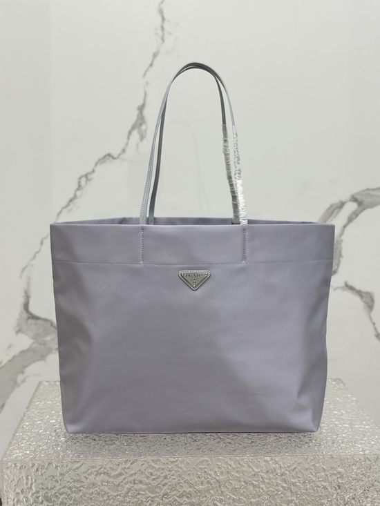 Prada Recycled Nylon Saffiano Leather Tote Bag 1BG107