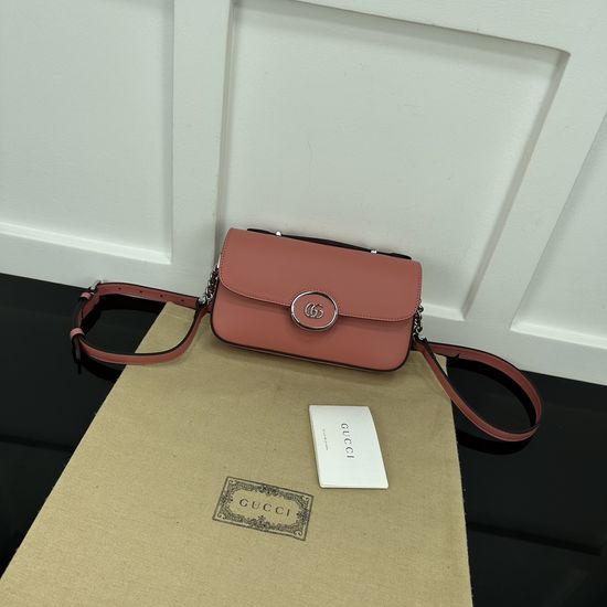 Gucci Petite GG Small Leather Shoulder Bag 739722