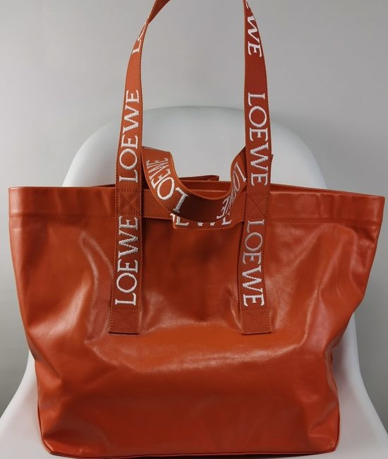 Loewe Fold Shopper Textured Leather Tote Bag 2205