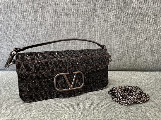 Valentino Garavani MINILOC Gun Black Handbag 1133