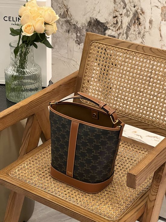 Celine Triomphe Bucket Bag 191442