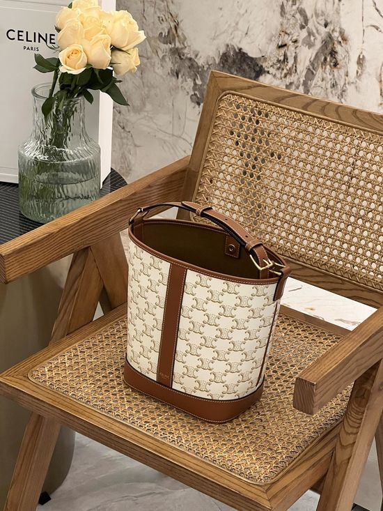 Celine Triomphe Bucket Bag 191442