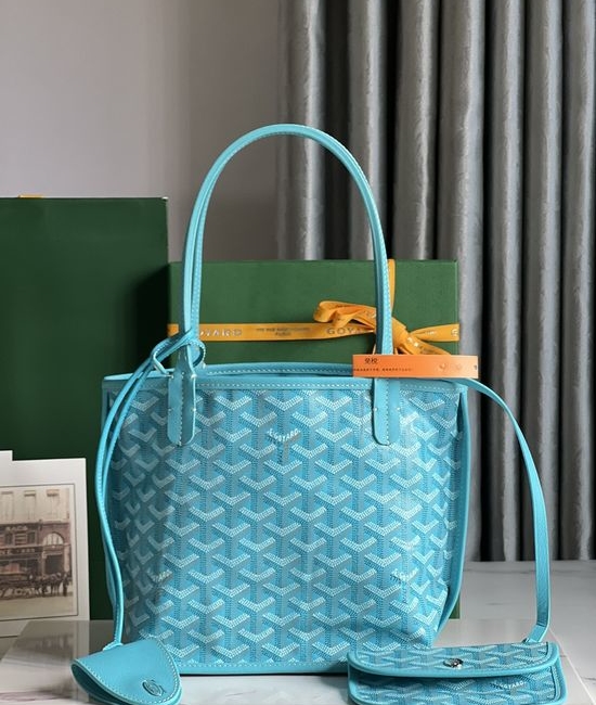 Goyard Classic Canvas Leather Tote Bag 020660