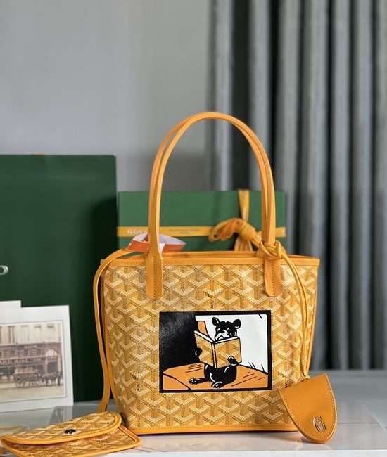 Goyard Anjou Mini French Bulldog Printed Bag 020660