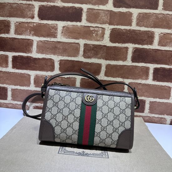 Gucci Handbag Brown Leather 752581