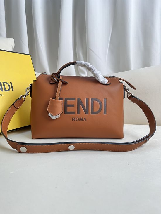 Fendi BY THE WAY Brown Boston Handbag 2303
