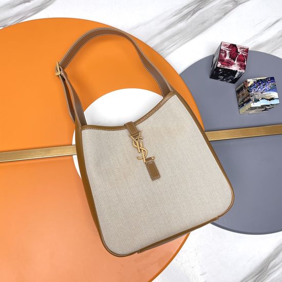 Yves Saint Laurent Hobo Canvas Shoulder Bag 713938
