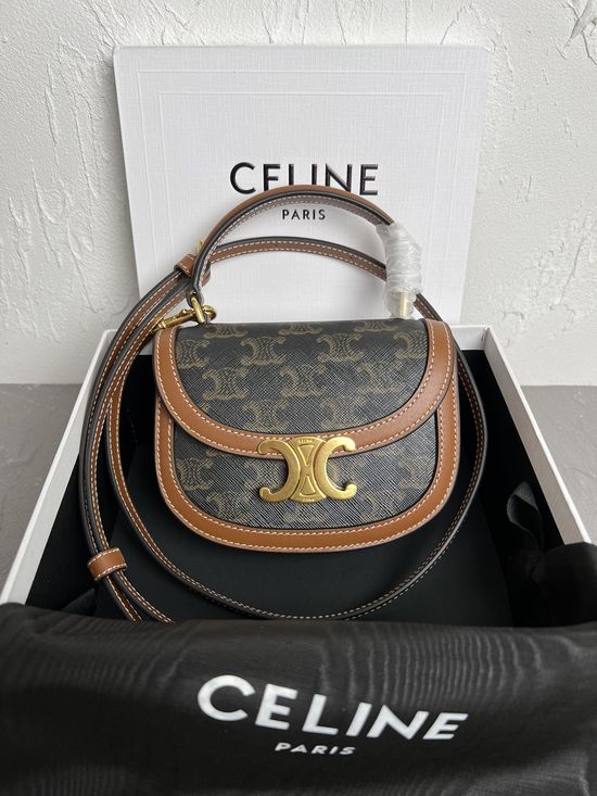 Celine BESACE TRIOMPHE Mini PVC Leather Bag 10L063