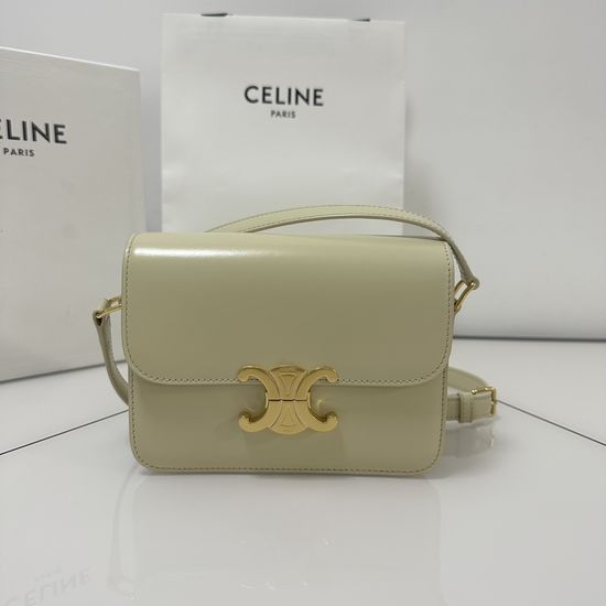 Celine Triomphe Limestone Gray Bag 188423