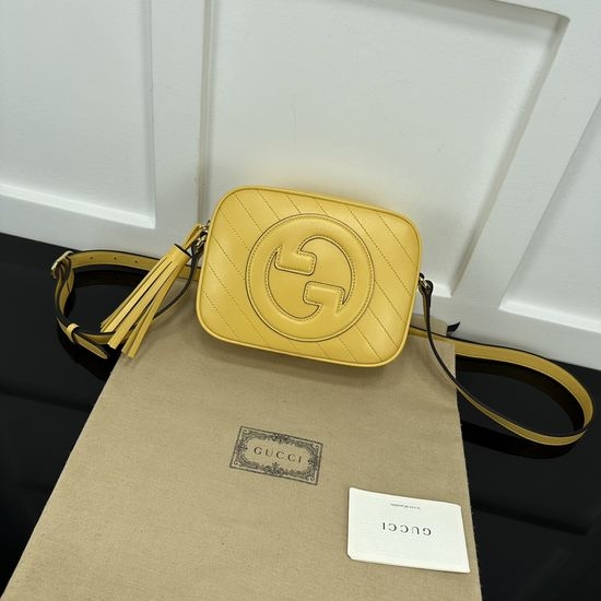 Gucci Large Bag Yellow Leather 742360