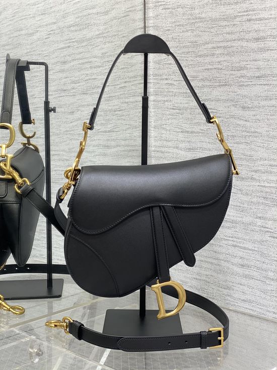 Christian Dior Saddle Large Black Bag 3351