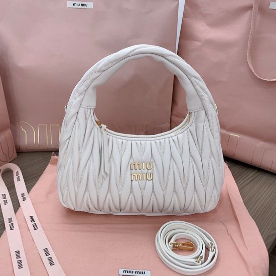 Miu Miu MiuWander Textured Leather Handbag 15598