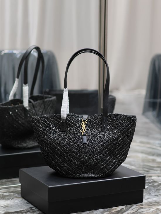 Yves Saint Laurent Small Panier Woven Tote Bag 12469