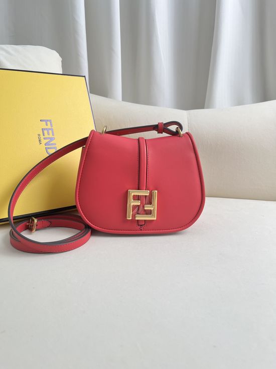 Fendi FF Logo Small Leather Crossbody Bag 508