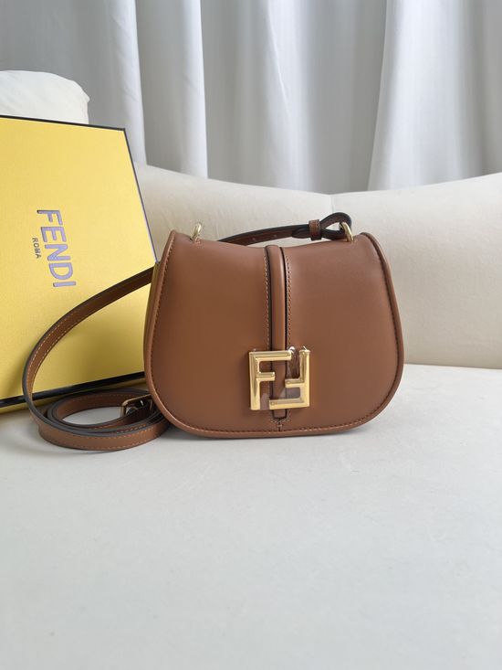 Fendi FF Logo Small Leather Crossbody Bag 508
