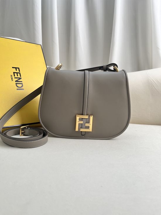 Fendi Cmon Handbag Arc Design Metal FF Logo 507