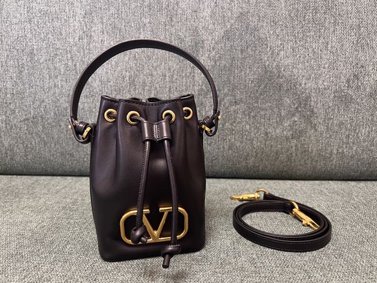 Valentino Garavani VLOGO Mini Lambskin Bucket Bag 0799
