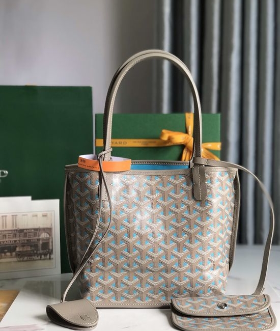 Goyard Mini Tote Bag Linen Cotton Leather 020660-1